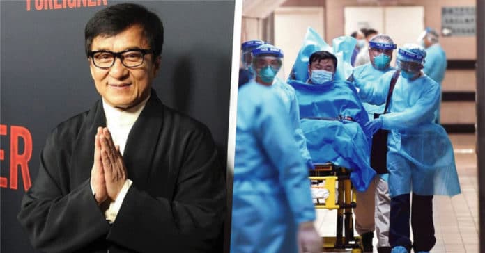 Jackie Chan doou 1 milhão de yuans para investigar a cura do coronavírus