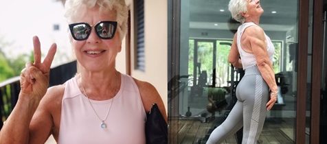 Essa mulher de 73 anos mostra que nunca é tarde para alcançar uma figura atlética e definida