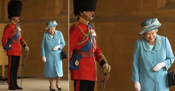 Foto da rainha rindo com o príncipe Philip em seu uniforme cerimonial se torna viral após sua morte
