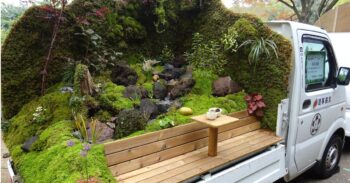 Mini caminhões no Japão estão sendo transformados em jardins minúsculos e encantadores