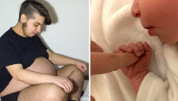Primeiro homem grávido na Espanha apresenta sua filha