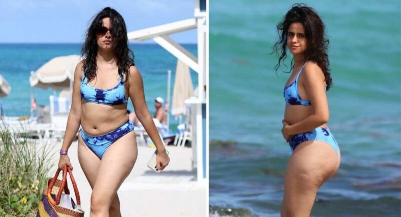 Camila Cabello passeia de biquíni por Miami e é criticada por seu corpo. A chamavam de “gorda”