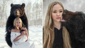 Mulher russa resgata um urso de um zoológico, e agora eles são melhores amigos