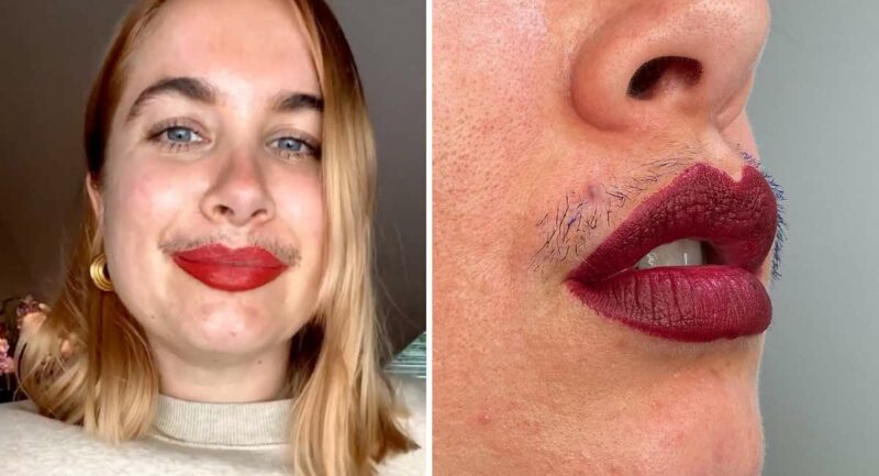 Influencer se recusa a usar filtros e exibe seu “bigode” para derrubar os padrões de beleza