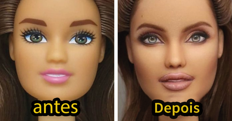 Artista repinta bonecas Barbie famosas e as torna super realistas