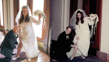 Casal completa 50 anos juntos e recriam sessão de fotos no mesmo dia do casamento