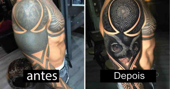 14 exemplos de tatuagens que ganharam uma segunda vida