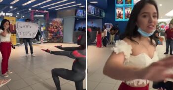 “Que vergonha”: Homem se disfarça de Homem-Aranha e se declara para amiga no cinema. Ela o rejeitou