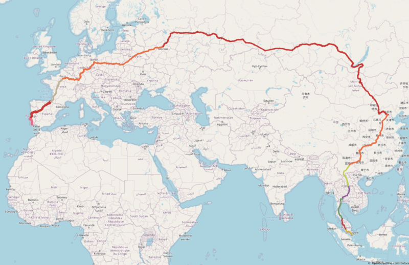 A viagem de trem mais longa do mundo