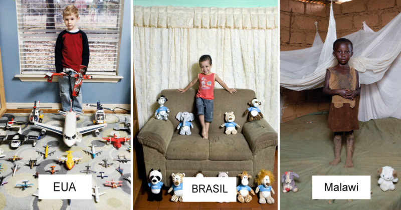Fotógrafo retrata crianças de todo o mundo com seus brinquedos favoritos