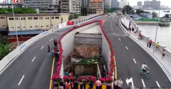 Governo constrói estrada em torno de uma humilde casa na China, a dona recusou vender