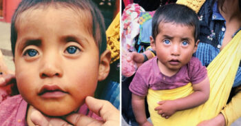 Bebê indígena no México surpreende pela cor de seus olhos