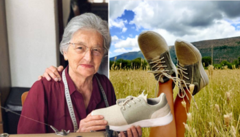Idosa de 77 anos lança sua própria marca de sapatos sustentáveis ​​feitos de cânhamo