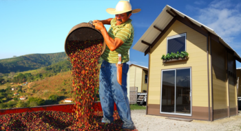 Empresa colombiana converte resíduos de café em casas ecológicas de baixo custo