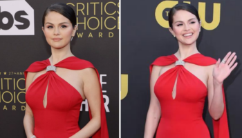 Dama de vermelho! Selena Gomez esbanjou elegância e glamour em sua primeira aparição no Critic’s Choice Awards