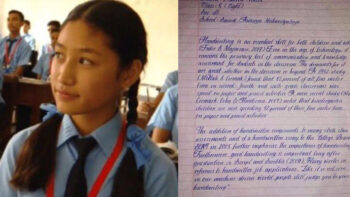 Menina de 14 anos ganha prêmio por ter a caligrafia mais perfeita do mundo
