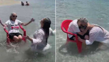 Neta realiza sonho de avó de 94 anos ao levá-la para ver o mar pela primeira vez