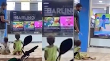 Vendedor de televisão exibe desenhos animados para crianças de rua e comove redes sociais