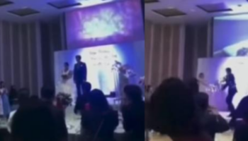 Homem grava sua namorada sendo infiel e mostra o vídeo no dia do casamento
