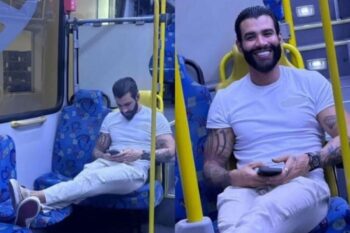 Gusttavo Lima é visto em ônibus e repercute na internet: ‘Tirando onda’